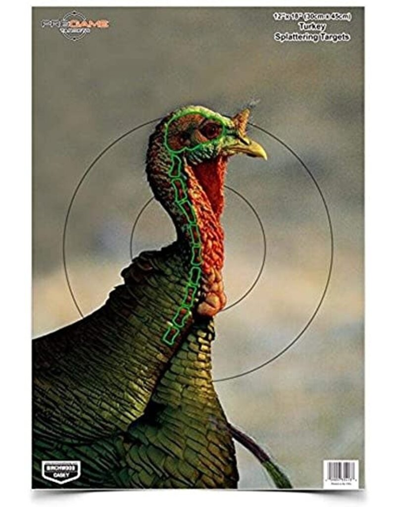 BIRCHWOOD CASEY BIRCHWOOD CASEY PREGAME REACTIVE TARGETS TURKEY 12" X 18" 8PK