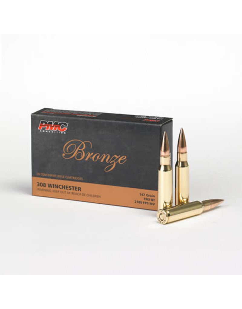PMC PMC BRONZE 308 WINCHESTER 147 GR FMJ-BT 20 RDS