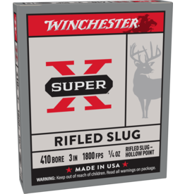 WINCHESTER WINCHESTER SUPER X RIFLED SLUG HOLLOW POINT 410 BORE 3" 1/4 OZ