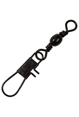 COMPAC COMPAC BLACK BARREL SWIVELS W/ INTERLOCK SNAPS #7 10PCS