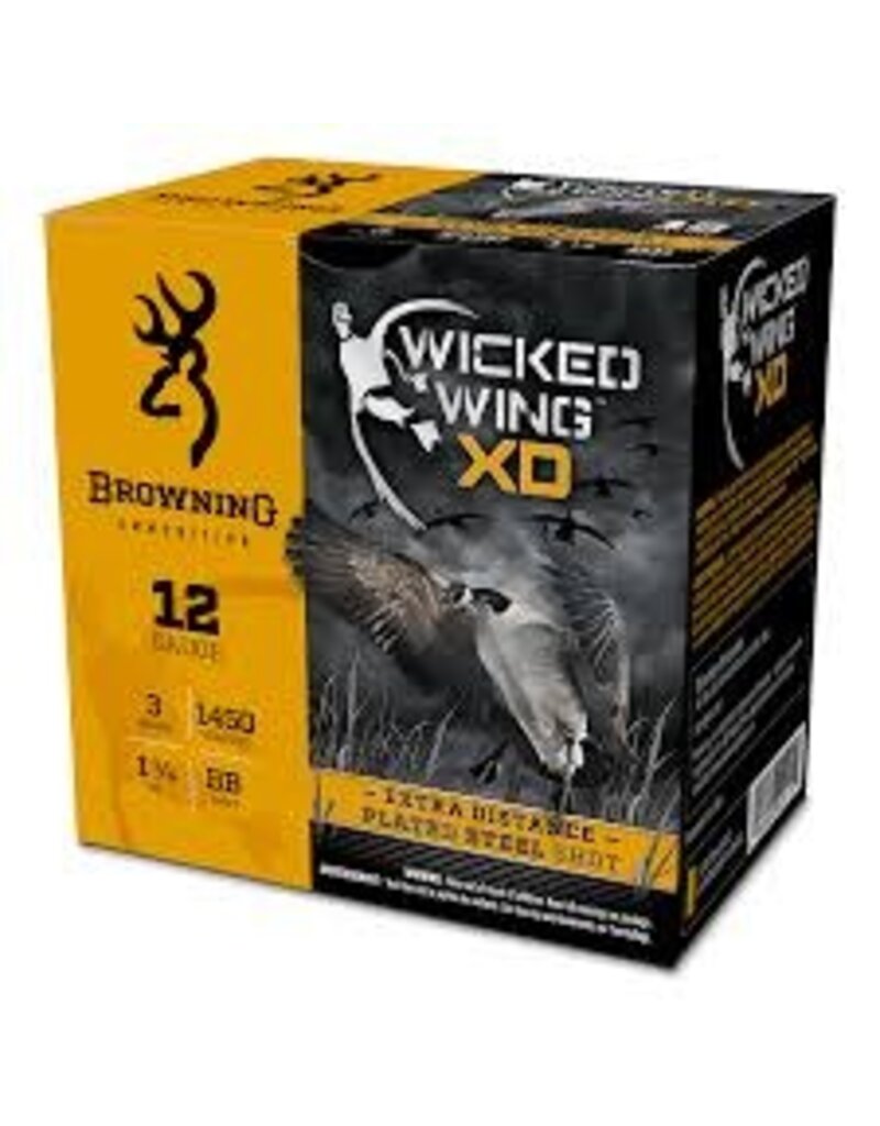 BROWNING BROWNING WICKED WING XD 12GA 3” 1 1/4 OZ BB SHOT 25 RDS