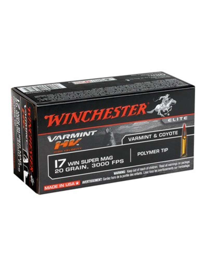 WINCHESTER WINCHESTER VARMIT HV 17 WSM 20GR  50 RDS