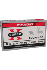WINCHESTER WINCHESTER SUPER-X 12GA 2.75" #4 BUCKSHOT 5 RDS