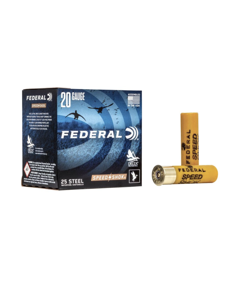 FEDERAL FEDERAL SPEED SHOK 20 GA 3" 7/8 OZ #3 STEEL 20 RDS