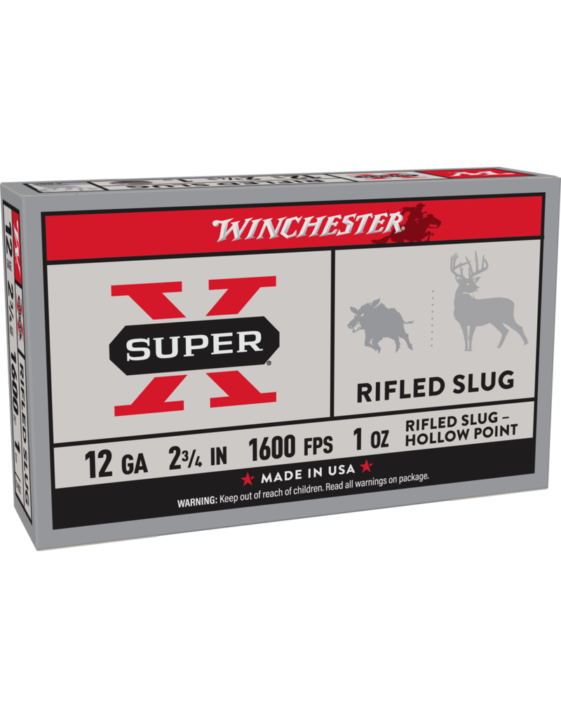 WINCHESTER WINCHESTER SUPER X RIFLED SLUG 12 GA 2 3/4" 1 OZ 15 RDS