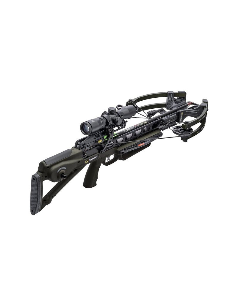 TENPOINT TENPOINT TURBO X ACUSLIDE MOSS GREEN RANGEMASTER 100 SCOPE