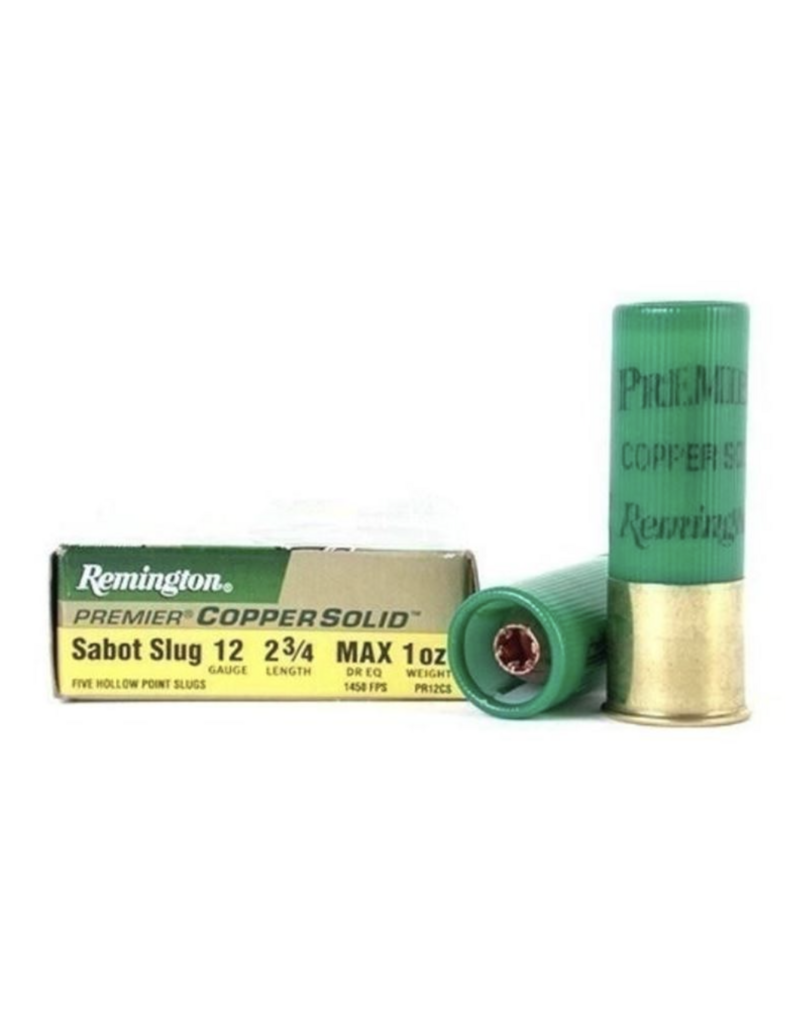 REMINGTON REMINGTON 12 GA 2 3/4" COPPER SOLID 1 OZ HOLLOW POINT SABOT SLUG 5RDS