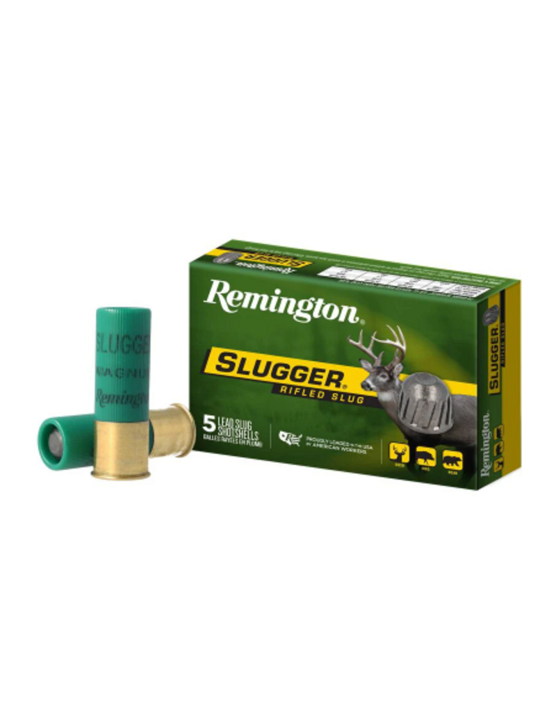 REMINGTON REMINGTON SLUGGER RIFLED LEAD SLUG SHOTSHELLS 12 GA 2 3/4" 1 0Z 5 RDS
