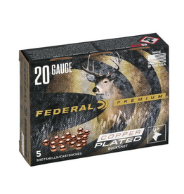 FEDERAL FEDERAL COPPER PLATED BUCKSHOT 20 GA 3" 2 BUCK 5RDS