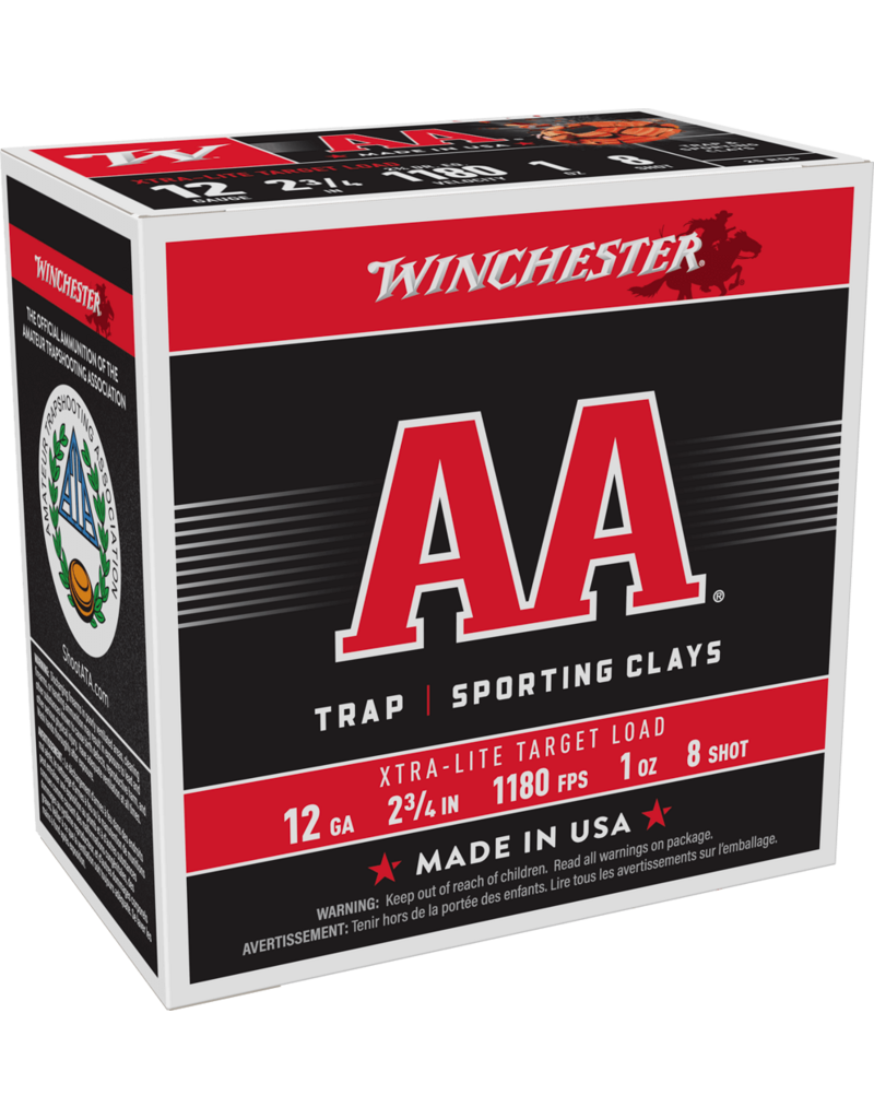 WINCHESTER WINCHESTER AA 12 GA 2 3/4" 1OZ #8 25 RDS