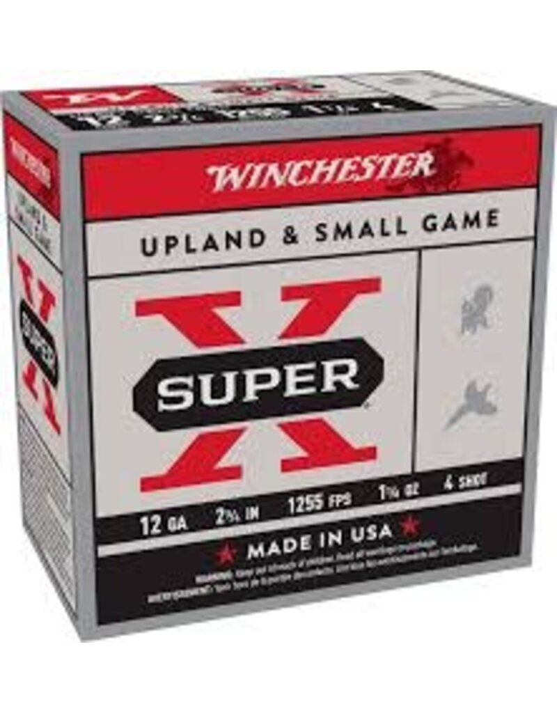 WINCHESTER WINCHESTER UPLAND & SMALL GAME 12 GA 2 3/4" 1 1/8 OZ #4 SHOT 25 RDS