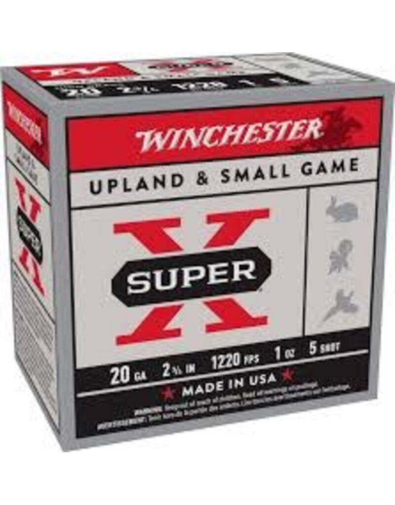 WINCHESTER WINCHESTER UPLAND & SMALL GAME 20 GA 2 3/4" 1 OZ #5 SHOT 25 RDS