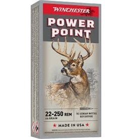 WINCHESTER WINCHESTER POWER POINT 22-250 REM 64 GR 20 RDS