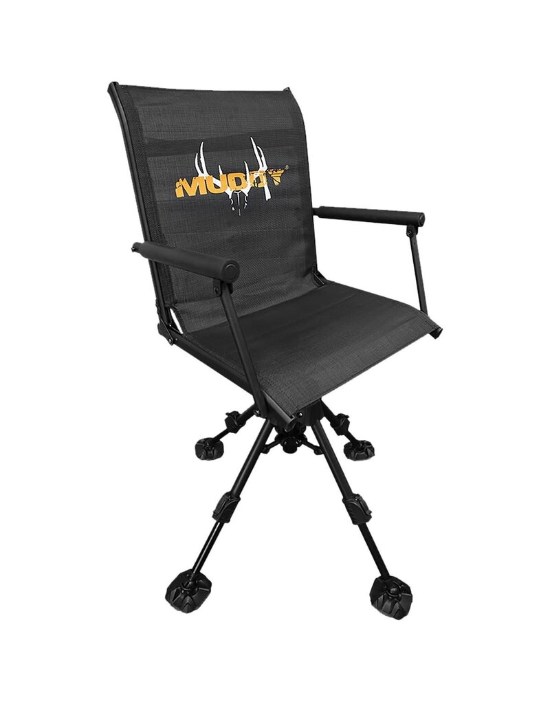 MUDDY MUDDY SWIVEL CHAIR W/  ADJUSTABLE LEGS