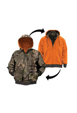 STAGHORN OUTFITTERS STAGHORN OUTFITTERS CANVAS HOODED REVERSIBLE JACKET DNA COUNTRY/ BLAZE ORANGE