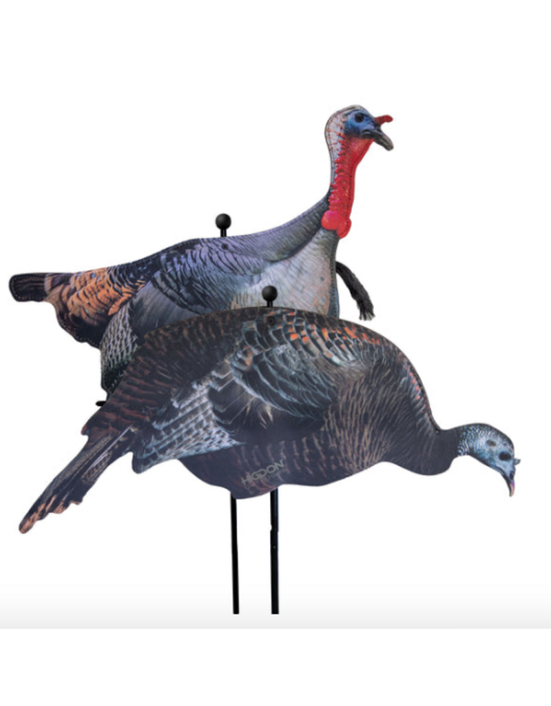HIGDON HIGDON FLEX TURKEY TOM AND HEN SILHOUETTE DECOYS