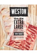WESTON WESTON 15"X18" VACUUM SEAL BAGS 100 CT