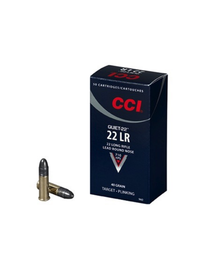 CCI CCI QUIET 22 LR 40 GR LEAD ROUND NOSE 50 RDS