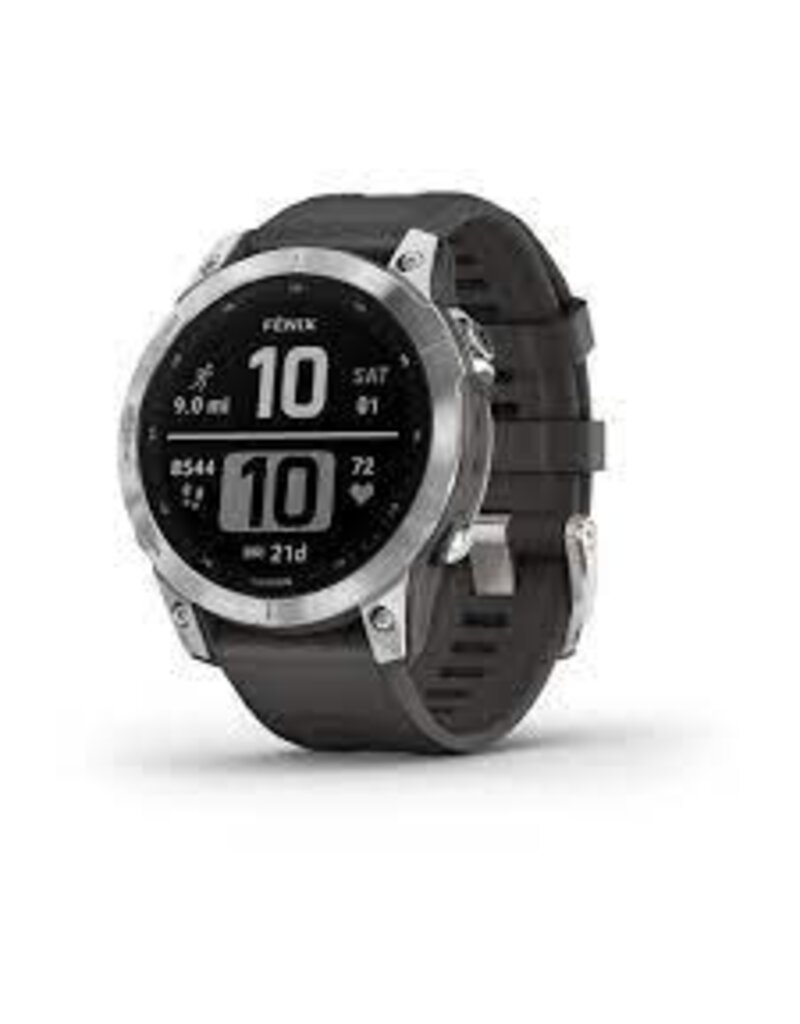 GARMIN GARMIN FENIX 7 SILVER W/ GRAPHITE BAND