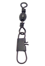 COMPAC COMPAC BLACK BARREL SWIVELS W/ INTERLOCK SNAPS #7 10PCS