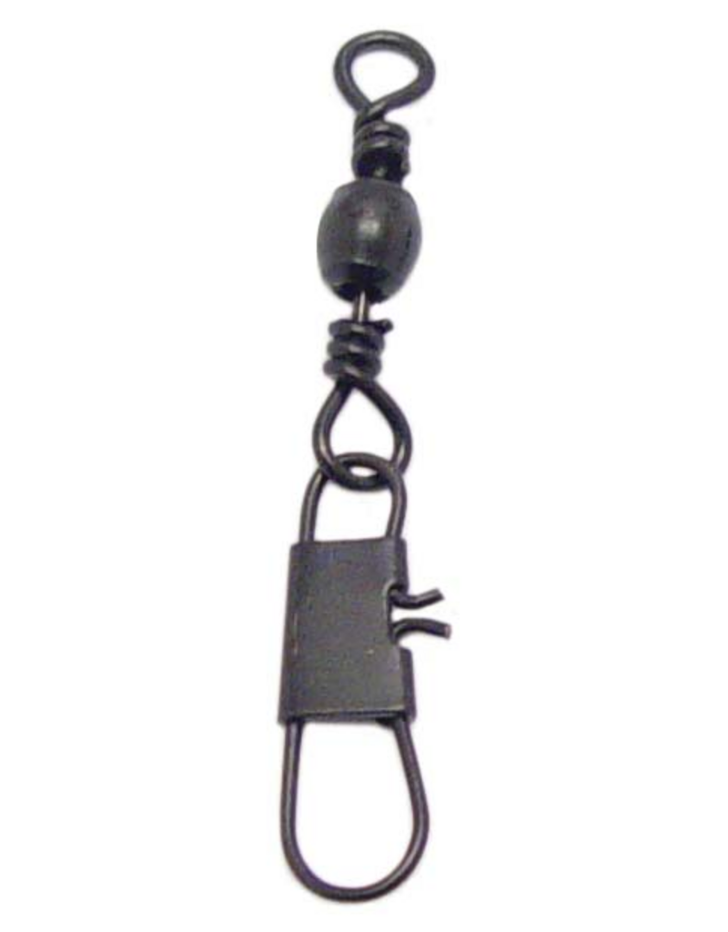 COMPAC COMPAC BLACK BARREL SWIVELS W/ INTERLOCK SNAPS #7 10PCS