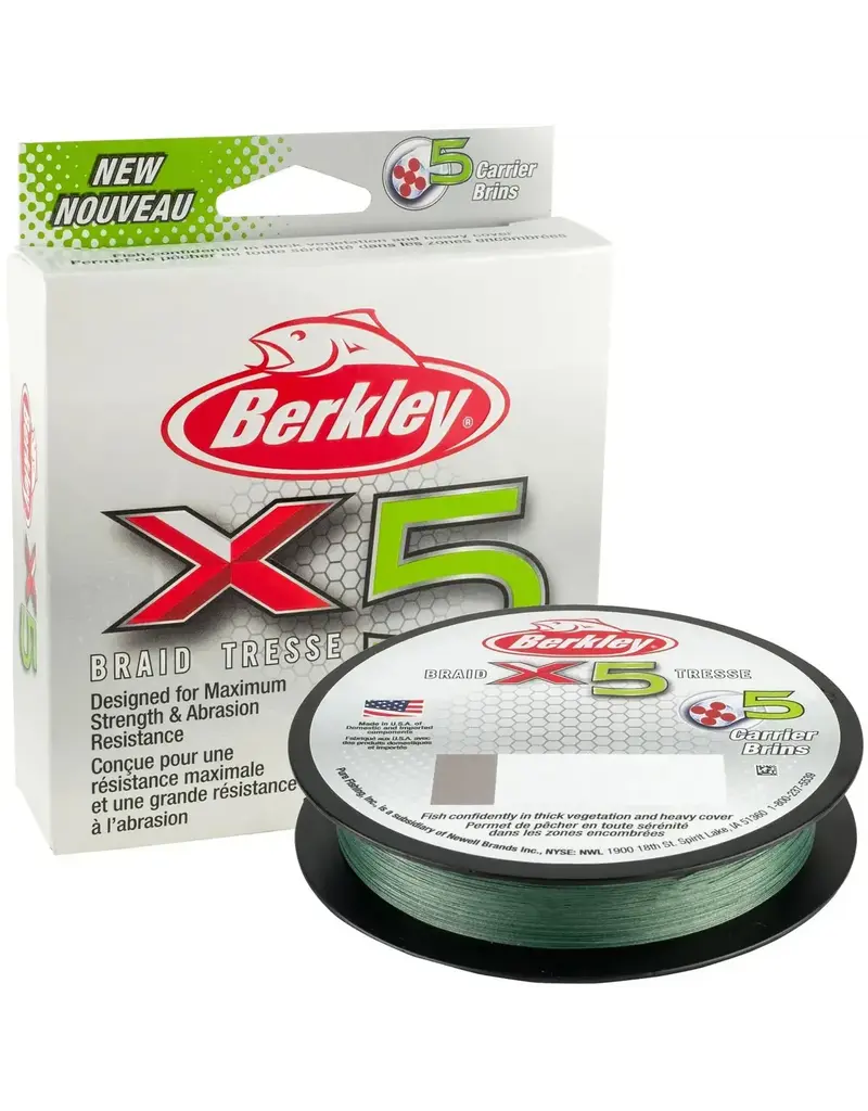 BERKLEY BERKLEY X5 BRAID LOW-VIS GREEN