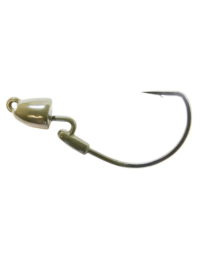 ZMAN FINESSE BULLETZ WEEDLESS JIGHEADS 1/6 OZ GREEN PUMPKIN