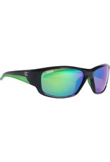 CALCUTTA CALCUTTA JOST SHINY BLACK/ GREEN MIRROR SUNGLASSES