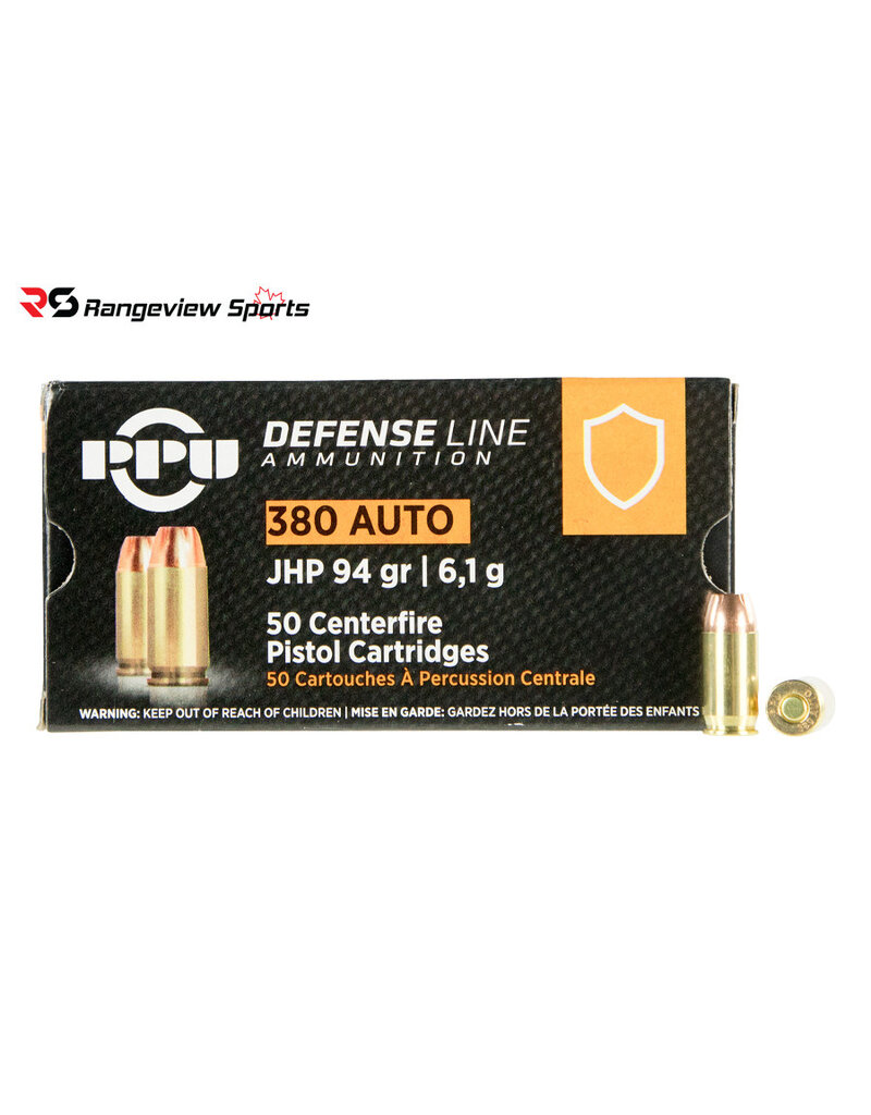 PPU PPU DEFENCE LINE 380 AUTO 94 GR 50 RDS
