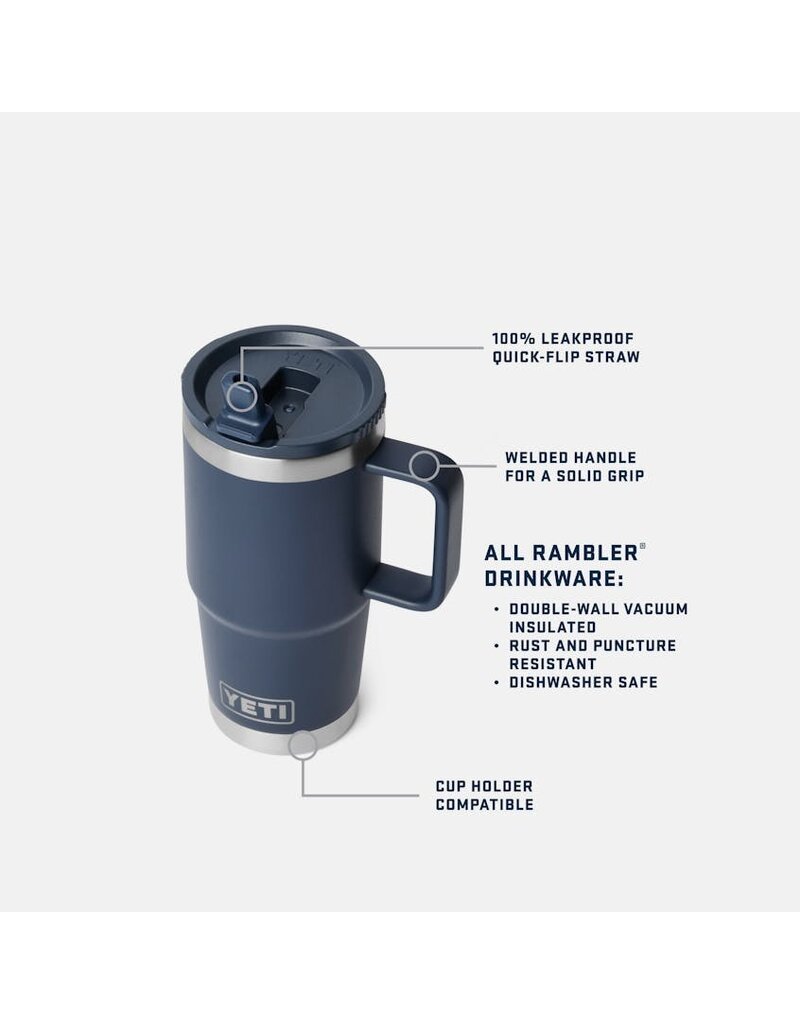 YETI YETI RAMBLER STRAW TRAVEL MUG 20 OZ