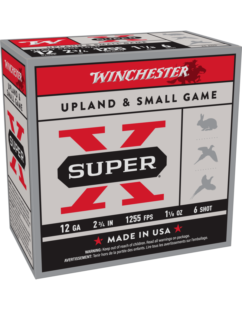 WINCHESTER WINCHESTER SUPER X UPLAND & SMALL GAME 12 GA 2 3/4" #6 SHOT GR 20 RDS