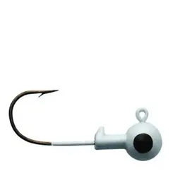 EAGLE CLAW EAGLE CLAW TIN BALL HEAD JIGS WHITE 1/4 OZ 4PK