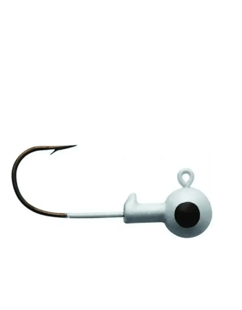 EAGLE CLAW EAGLE CLAW TIN BALL HEAD JIGS WHITE 1/4 OZ 4PK