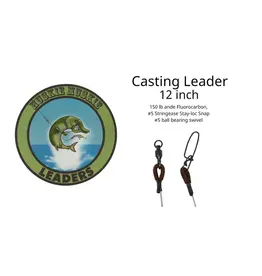 HUSKIE MUSKIE LEADERS HUSKIE MUSKIE FLUOROCARBON CASTING LEADER 150LB