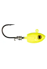 ZMAN ZMAN MICRO SHAD HEDZ 1/8 OZ CHARTREUSE 4PK