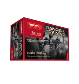 NORMA NORMA 308 WIN FMJ RANGE & TRAINING 150 GR 50 RDS