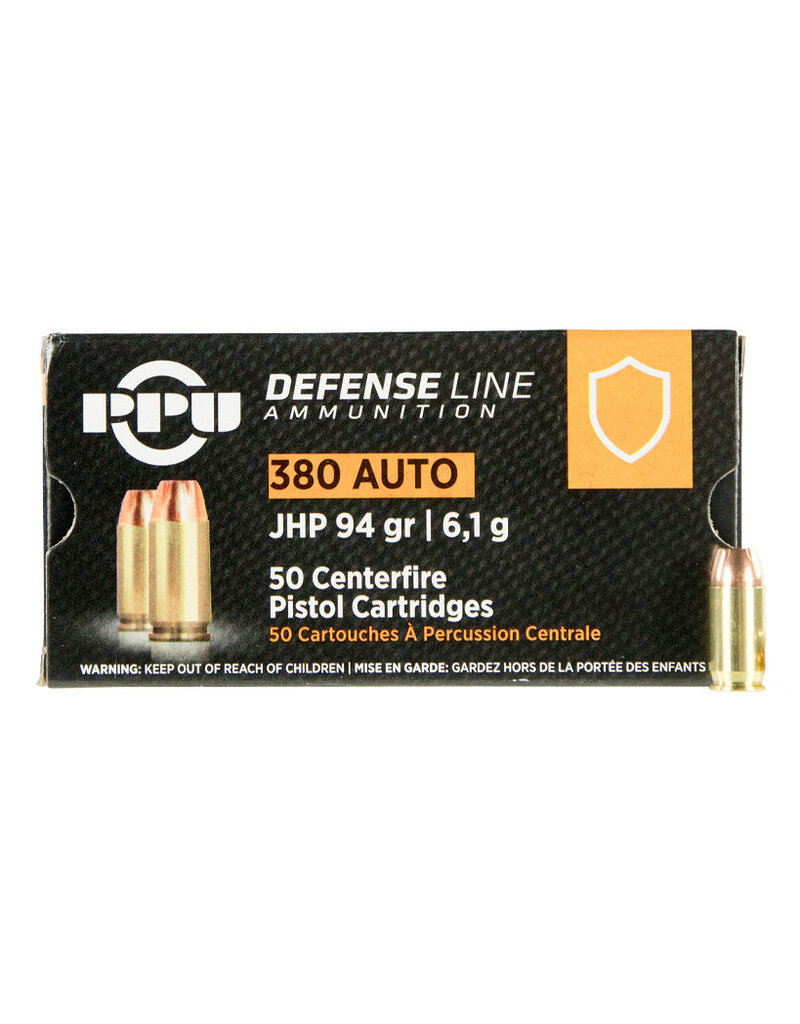 PPU PPU DEFENSE LINE 380 AUTO 94 GR 50 RDS