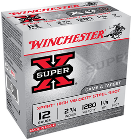 WINCHESTER WINCHESTER 12GA 2 3/4” SUPER X TARGET 7 SHOT 25 SHELLS