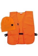 ALLEN ALLEN STOCKING CAP & VEST COMBO HI VIS BLAZE