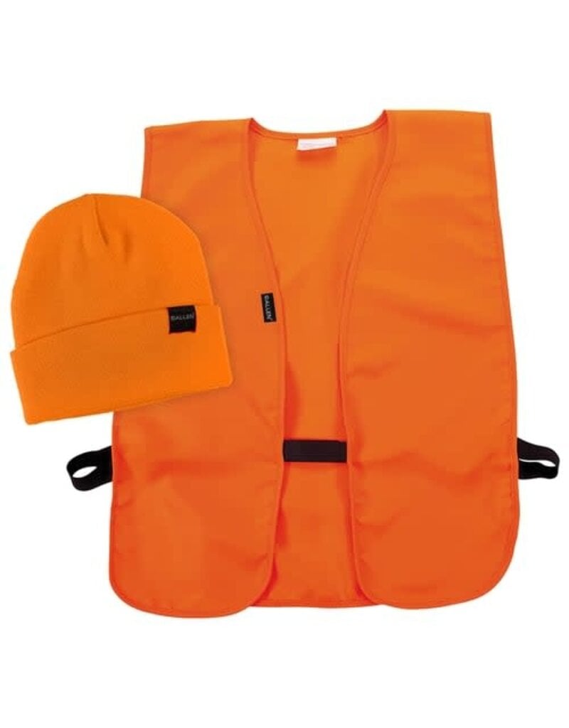 ALLEN ALLEN STOCKING CAP & VEST COMBO HI VIS BLAZE