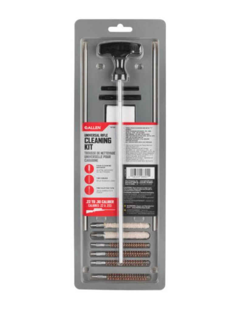 ALLEN ALLEN UNIVERSAL RIFLE CLEANING KIT .22 TO .30 CALIBER