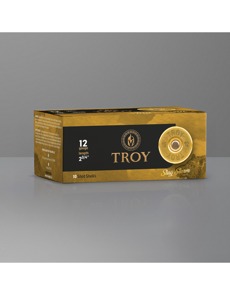 YTR YTR TROY AMMUNITION 2 3/4" 12 GA 1 0Z SLUG 1600 FPS 10 RDS