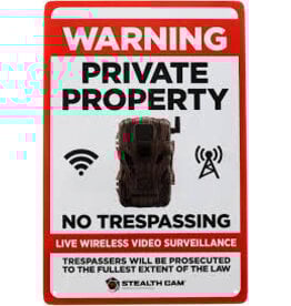 STEALTH CAM STEALTH CAM LIVE WIRELESS VIDEO SURVEILLANCE SIGN