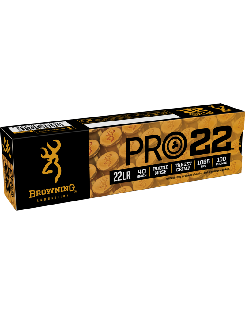 BROWNING BROWNING PRO 22LR 40GR ROUND NOSE 100 RDS