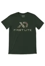 FIRST LITE MEATEATER FL SPECTER LOGO T-SHIRT MILITARY HEATHER