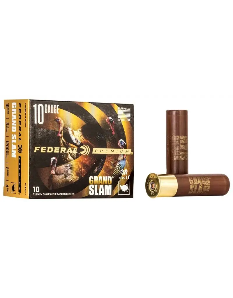 FEDERAL FEDERAL GRAND SLAM 10 GA 3 1/2" 2 OZ #4 SHOT 10RDS