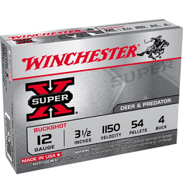 WINCHESTER WINCHESTER SUPER X 12GA 3.5” 4 BUCK 5 SHELLS