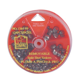 COMPAC COMPAC FRYPAN REMOVABLE SPLIT SHOT SINKERS 124PCS