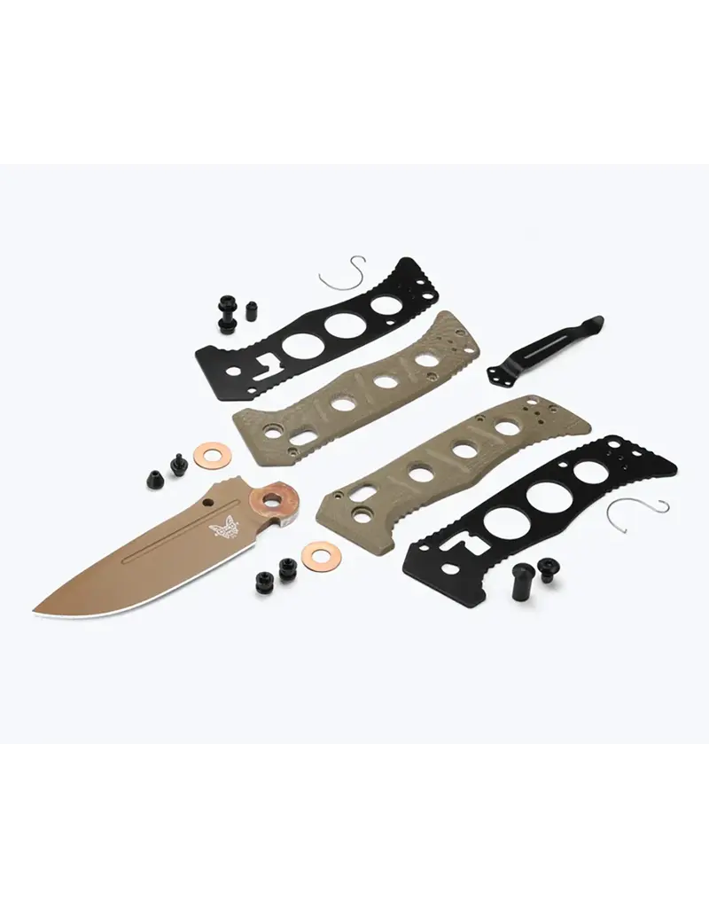 BENCHMADE BENCHMADE MINI ADAMAS OD GREEN DROP POINT