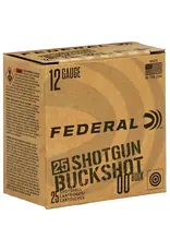 FEDERAL FEDERAL 12 GA 3/4" MAX 9 PELLET 00 BUCKSHOT 1325 FPS 25 RDS